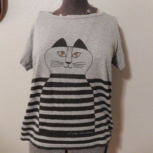 Uniqlo UT Lisa Larson Cat Graphic T-Shirt, size small